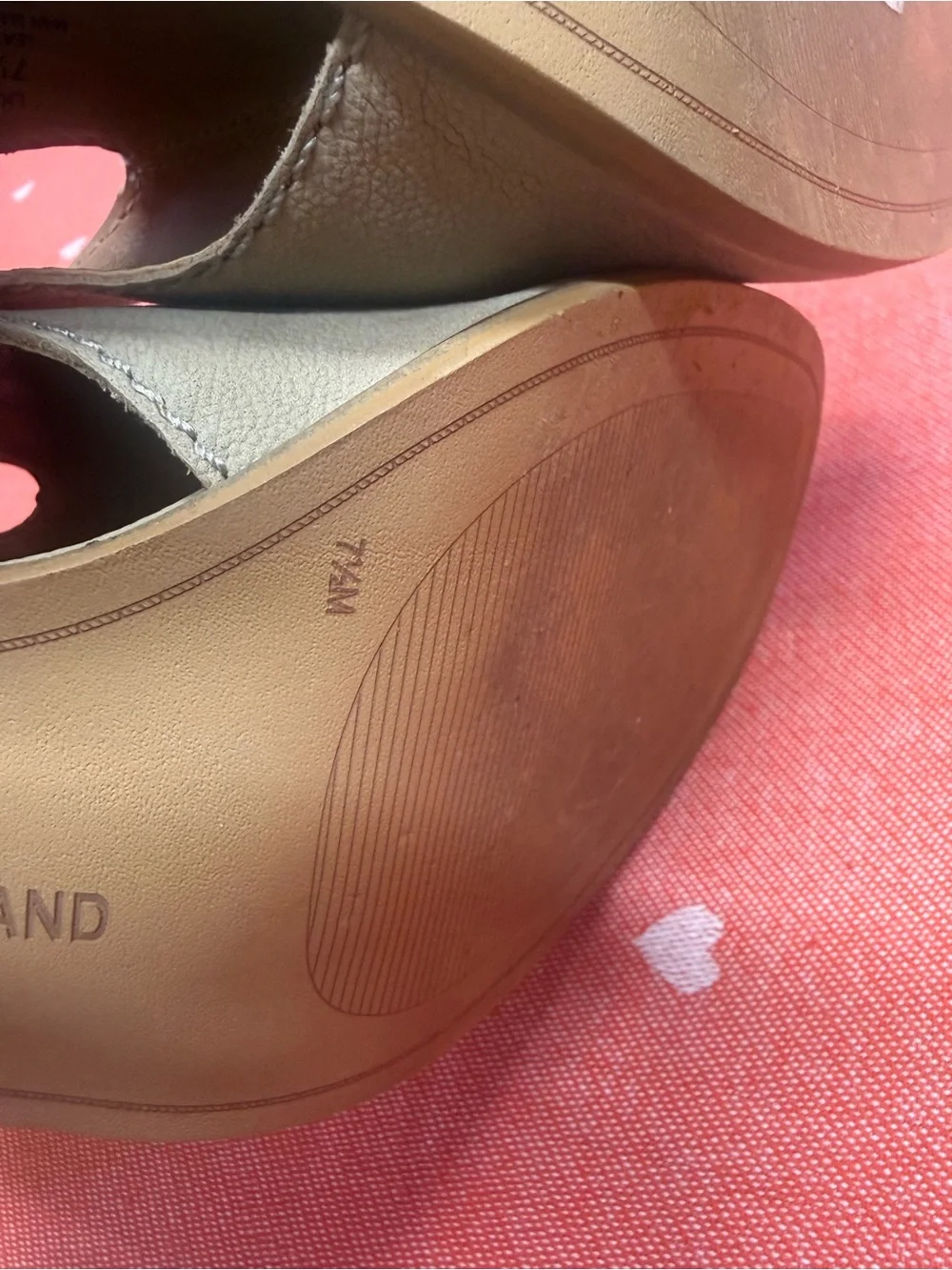 Lucky Brand Taupe Open-Toe Cutout Block Heel Sandals